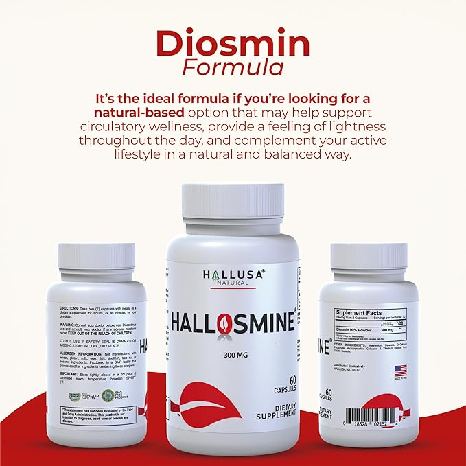 Diosmin Circulation - Support for Circulation and Veins - DIOSMIN - DIOSMINE- DIOSMINA - Circulation & Vein Support Supplement