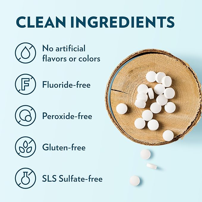 Toothpaste Tablets – Cinnamon | Nano Hydroxyapatite Toothpaste Tablets Chewable | Fluoride Free l 90 Tabs