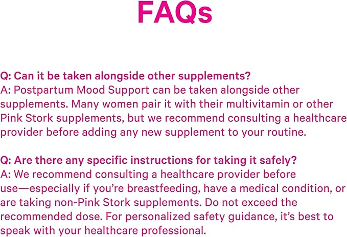 Pink Stork Postpartum Essentials Kit – Hormone Balance, Recovery & Mood Support for New Moms – Postnatal Vitamins Ashwagandha + Herbal Teas for Stress Relief, Energy, Sleep – Gift Set – Vegan, Organic