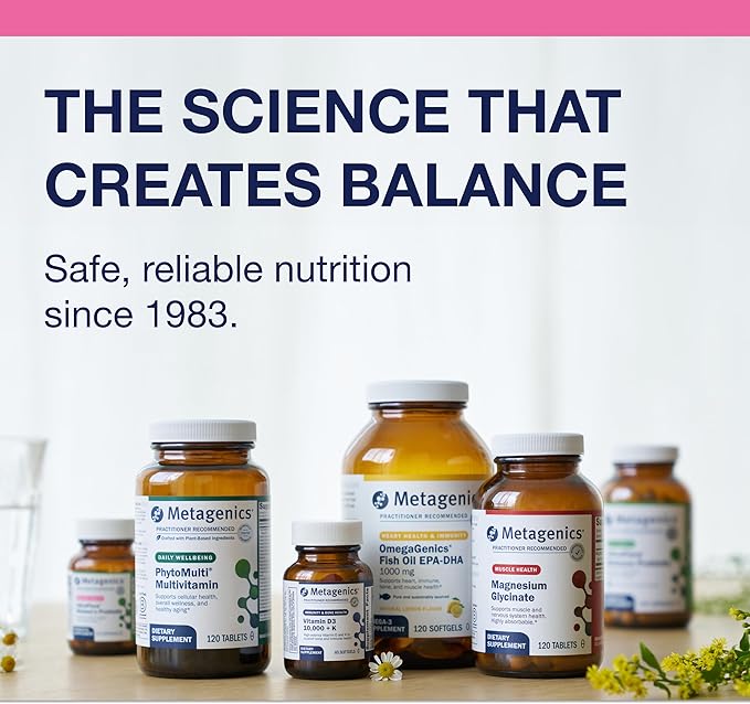Metagenics HerWellness Naturally Balanced - Hormone Support Supplement* - Aids Sleep, Bloating, Fatigue & More* - Contains Saffron, Licorice Root & Vitamin B6-30 Capsules