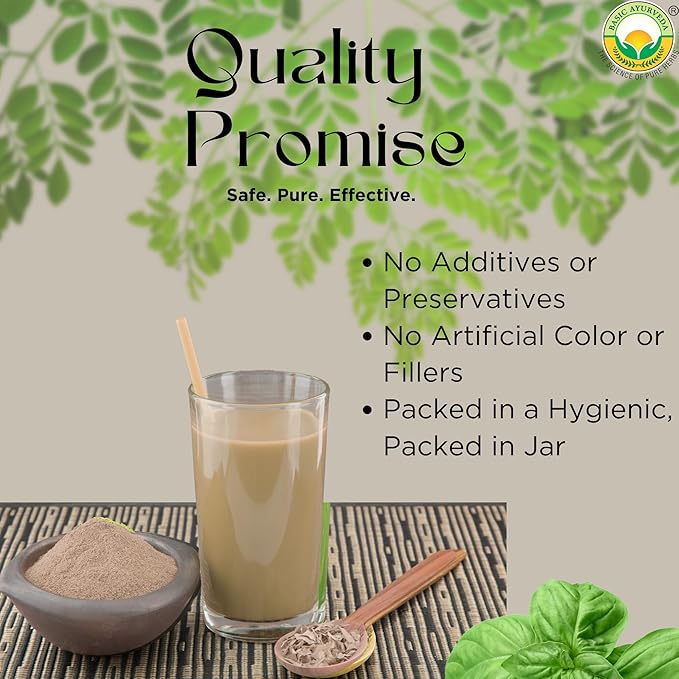 BASIC AYURVEDA Arjuna Bark Powder (Terminalia Arjuna) | Traditionally Used for Heart & Vitality Support | Pure & Natural | Non-GMO, Gluten-Free | 3.53 Oz (100g)