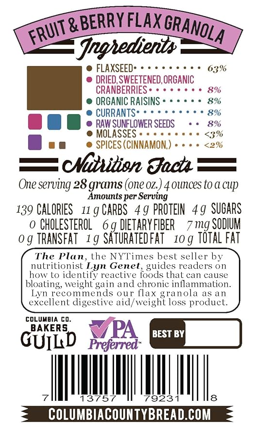 Flax Granola Bulk (Fruit & Berry)