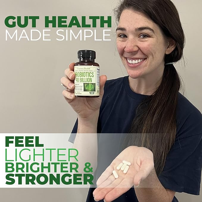 Probiotic 40 Billion CFU - Bifidus Probiotics (Probióticos) and Daily Immune Balance Probiotics for Gut and Digestive Health - 4 Clinically-Studied Strains - Shelf Stable - Dairy & Soy-Free - Non-GMO