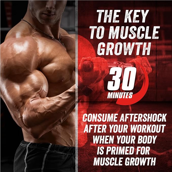 Myogenix Aftershock Post Workout — Muscle Growth Whey Protein Powder — Speeds Up Muscle Growth and Recovery — Supports Joint Health and Replenishes Glycogen — Fruit Punch, 3 lbs