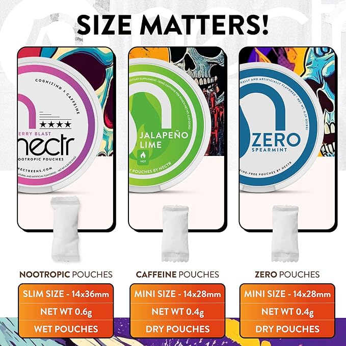 Nectr Energy Nootropic Pouches – Iced Mango Flavored, Caffeine Pouches with Cognizin® Citicoline. Sugar-Free Brain Treats. Smooth, Sustained Focus & Energy Supplement - 1 Puck of 16pcs