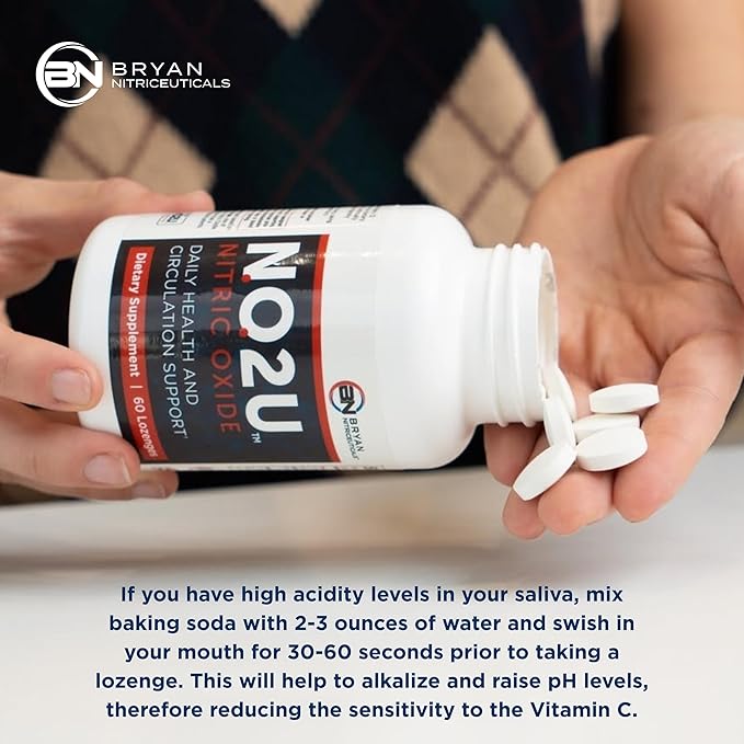 Bryan NITRICEUTICALS - Natural Nitric Oxide Supplements for Men & Women - Promotes Blood Circulation, Oxygen & Nutrient Delivery, Daily Wellness Support - No Gluten or Dairy - 60 Vegan Lozenges