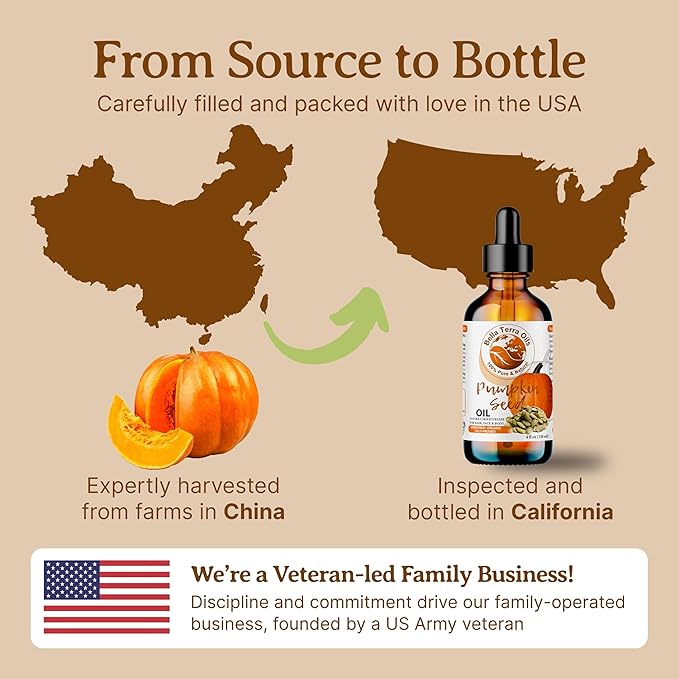 Bella Terra Oils Pumpkin Seed Oil for Radiant Skin – 1gallon, Enhance Skin Texture, Revitalizing, Fast Absorbing, Nutrient-Rich