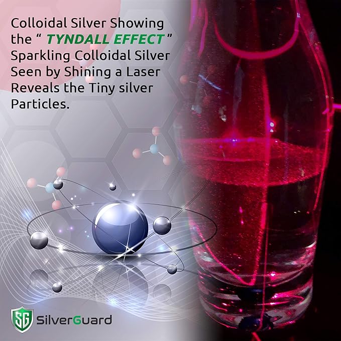 Enhanced Colloidal Silver Liquid Immune Support Supplement—30ppm Pure & Natural Structured Silver Water—Organic Colloidal Silver Solution—16 oz Bottle (1 Pack)
