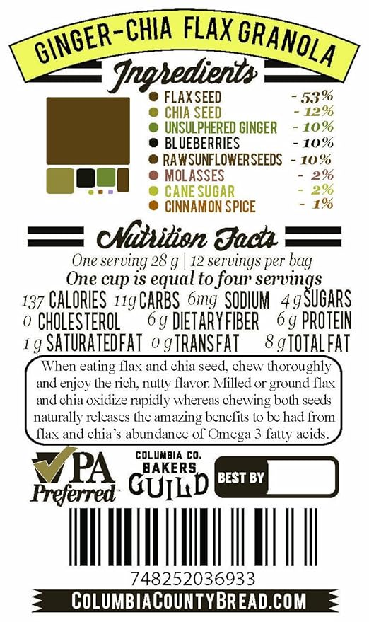 Flax Granola Bulk (Ginger Chia)