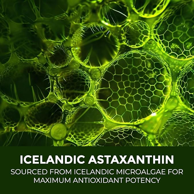 SUPER SUPPLEMENTS Astaxanthin 12mg, 60 Softgels, 2 Month Supply | Premium Astaxanthin Antioxidant | Fresh Microalgae Source | Supports Eye, Joint, Internal Circulation, Skin Health & Natural Tanning