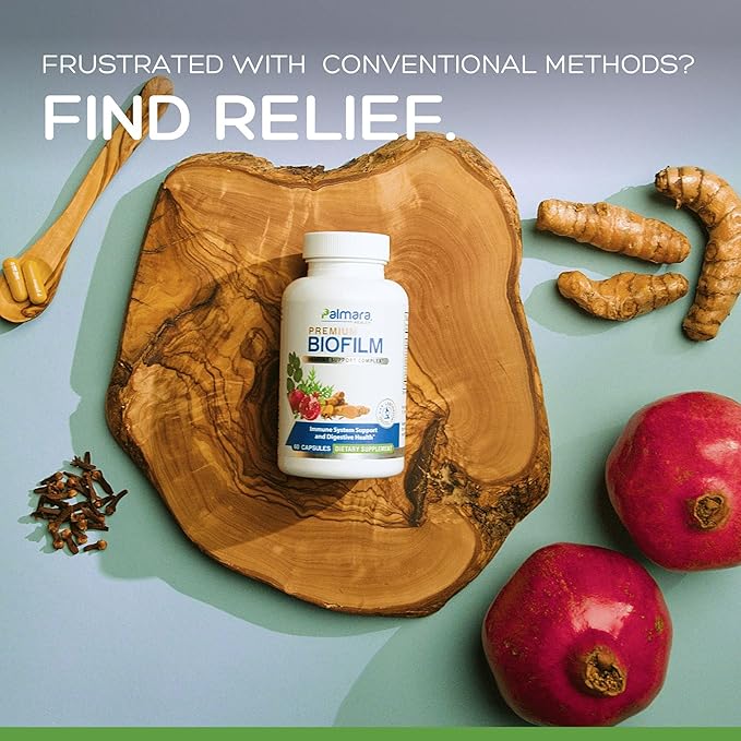 Premium Biofilm Defense Complex: Antioxidants, Herbs and Botanicals for Immune System Support & Digestive Health | 60 Capsules