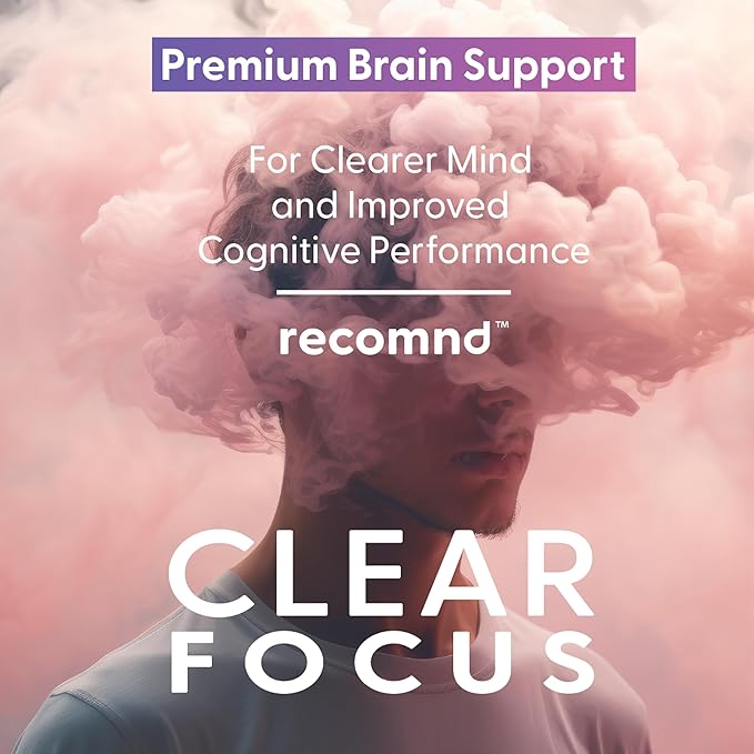 Nutrition - Clear Focus, Brain Supplements for Memory and Focus Support, Memory Supplements with Ashwaghanda, Lions Mane, Ginkgo Biloba, and More, 120 Capsules
