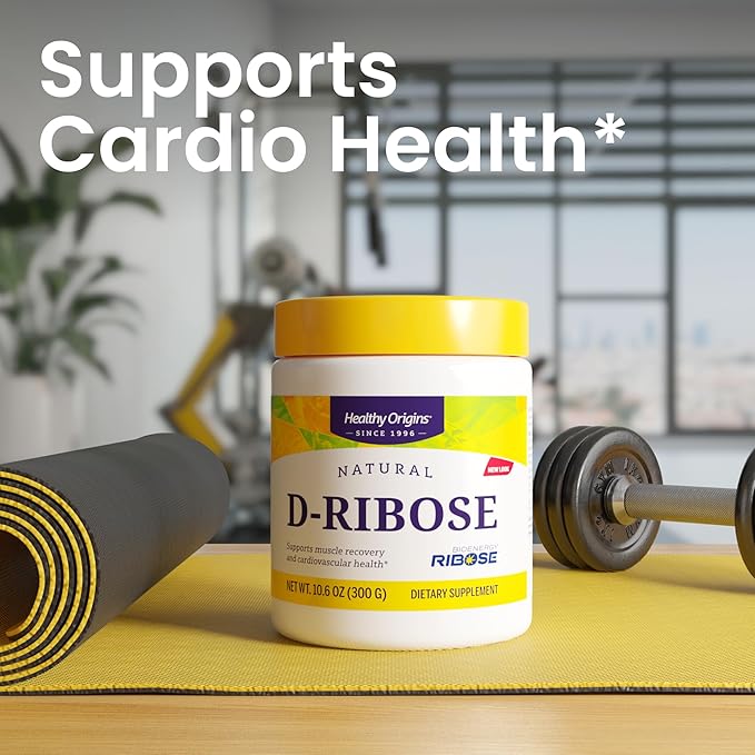 Healthy Origins D-Ribose Powder (BioEnergy, Non-GMO, Gluten Free, Energy Support, Heart Support), 10.6 Ounce