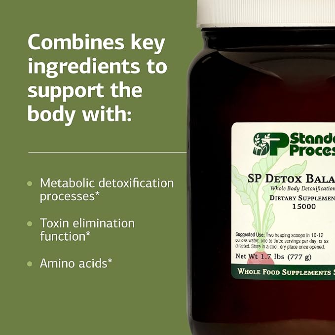 Standard Process SP Detox Balance, 10-Day Program Kit - Detox Cleanse with Pea Protein, Iron, Magnesium & Choline - Vegan, Non-Dairy & Gluten-Free - 1 Kit