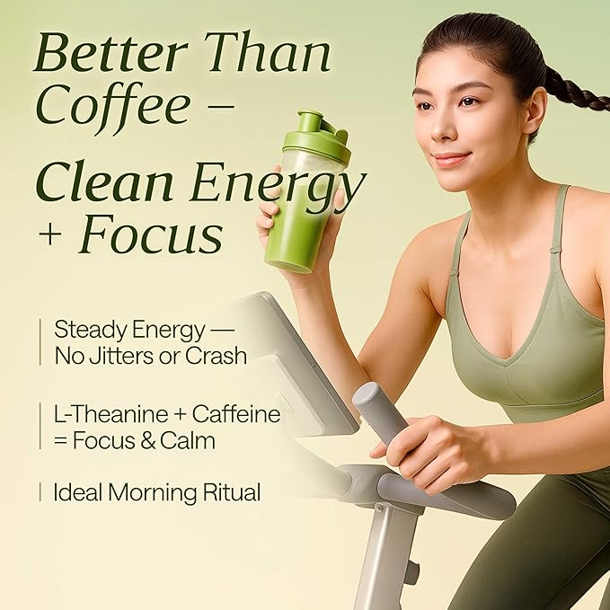 Organic Matcha Latte Powder & Coconut Milk Set – Ceremonial Grade First Harvest Matcha – USDA Organic Green Tea Sugar Free – Coffee Alternative (1.06 oz)