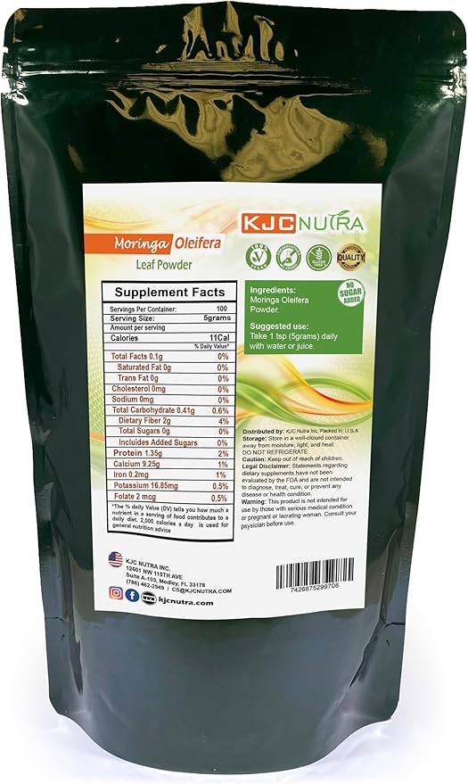 Moringa Oleifera Leaf Powder (Conventional) 500 Grams