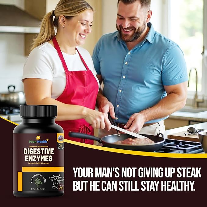 Digestive Enzymes for Carnivores – Pharmacist Formulated Supplement for Meat, Carbs, Fat, Milk and Vegetable Digestion – 8 Week Supply – Made in USA
