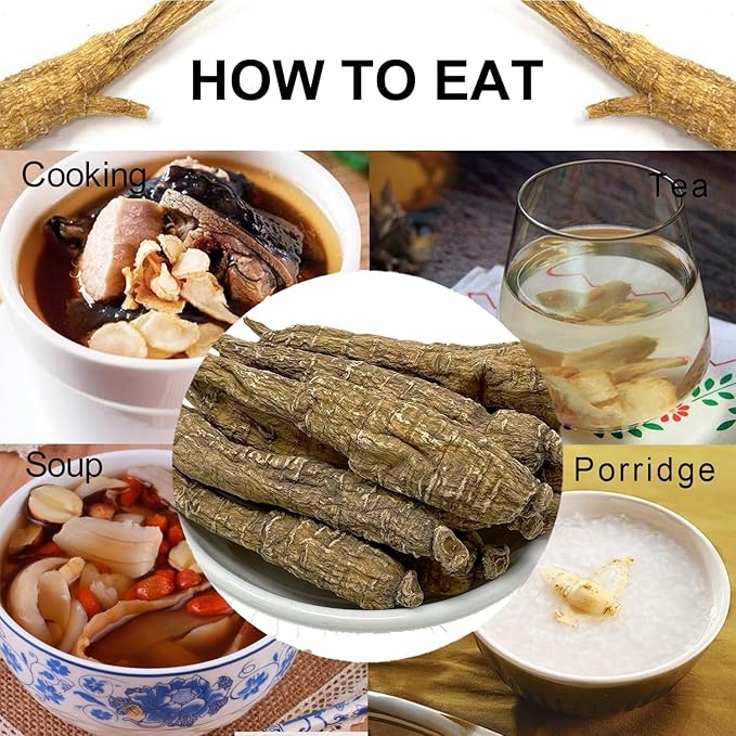 Wisconsin American Ginseng, American Wisconsin Ginsengss Slices Root 西洋参/花旗参 Energy for Men & Women Ginseng in Soup, Tea Smoothies 4 Ounce Box of 2 Medium Long-Branch