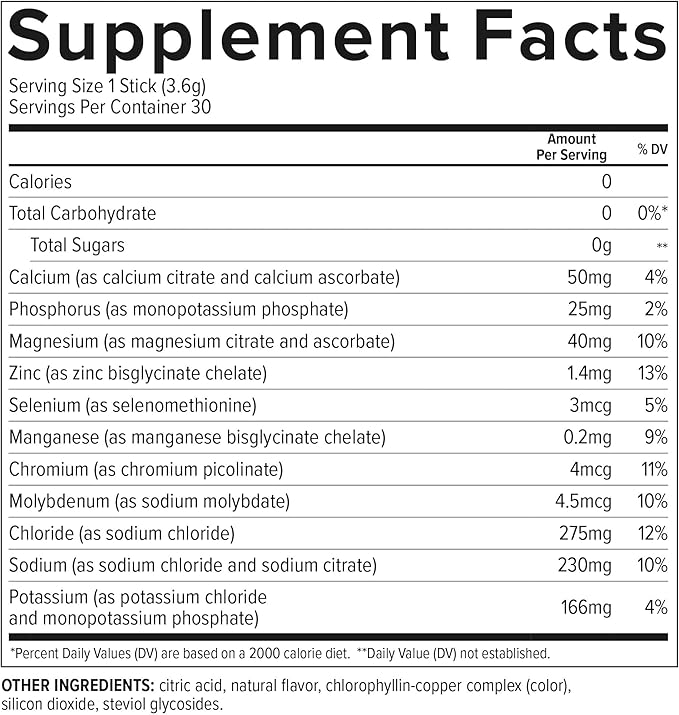Hydrolift Electrolytes - Powerful Hydration Formula - with Trace Elements & Minerals - Keto Friendly - Sugar Free - Lemon, Naturally Flavored - 30 Sticks