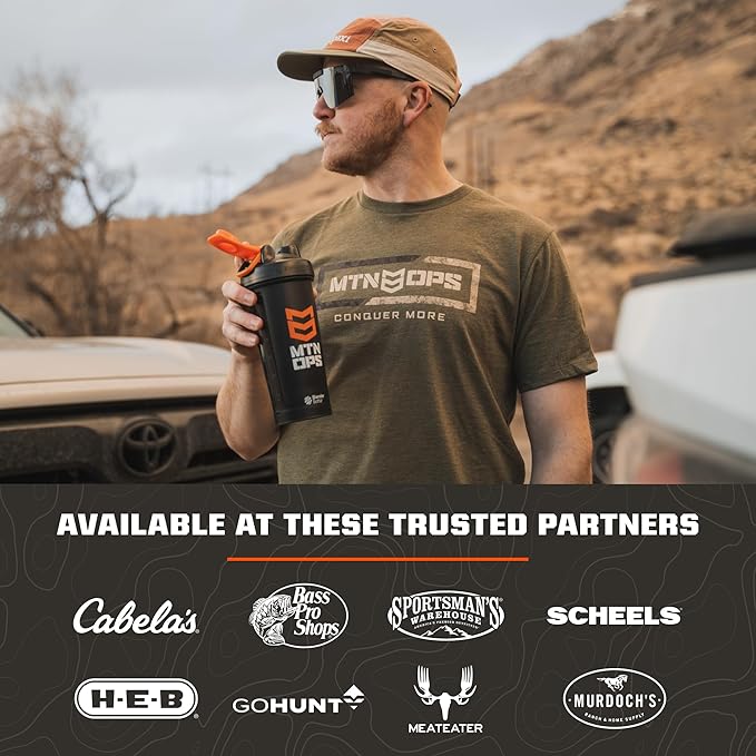 MTN OPS Ignite Trail Packs Energy Drink Powder, Gluten Free Nootropic Supplement Drink Mix, L Arginine, L Citrulline, Caffeine & Nootropic Sugar Free Drink Mix, 20 Servings, Tiger's Blood