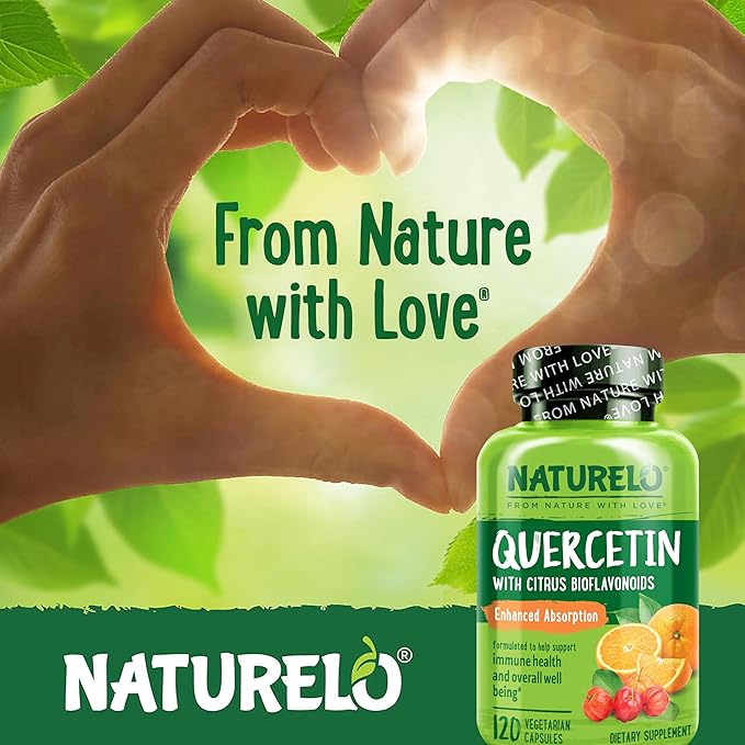 NATURELO Quercetin Citrus Bioflavonoid Complex with Enhanced Absorption - 120 Vegetarian Capsules (Pack of 2)