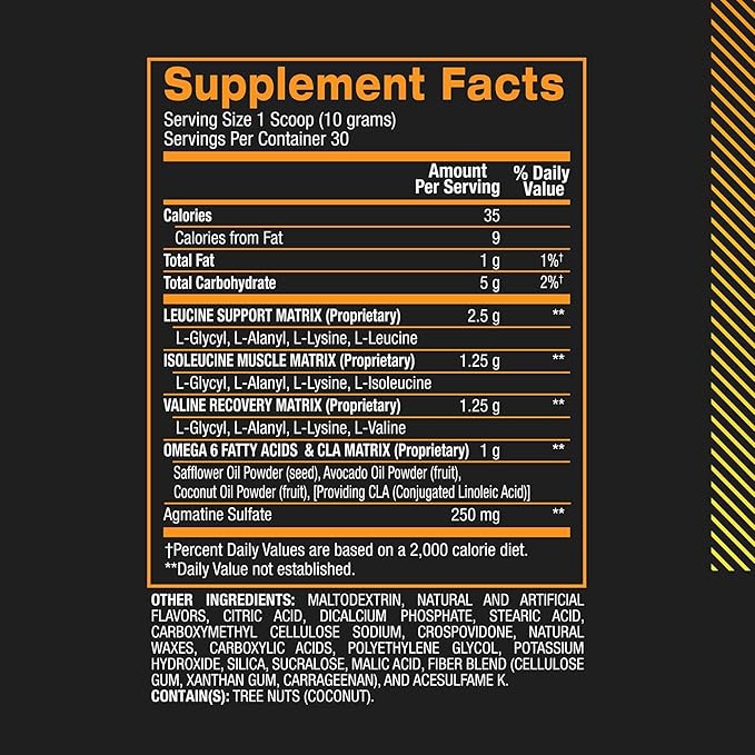 BPI Sports Best BCAA Powder - Muscle Recovery Support - Branched Chain Amino Acids | Building Blocks of Protein and Muscle - Post Workout Recovery – Hydration - Passion Fruit, 30 Servings