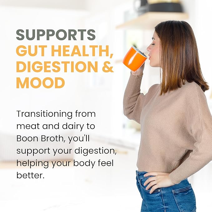 Boon Broth - 14-Day Gut Reset Kit with 30 Recipe Guide - Plant-Based Soup Powder with 72 Trace Minerals - Supports Bones, Joints, & Skin - Vegan-Friendly, Quick & Easy - 5 Bags (4 oz Each)