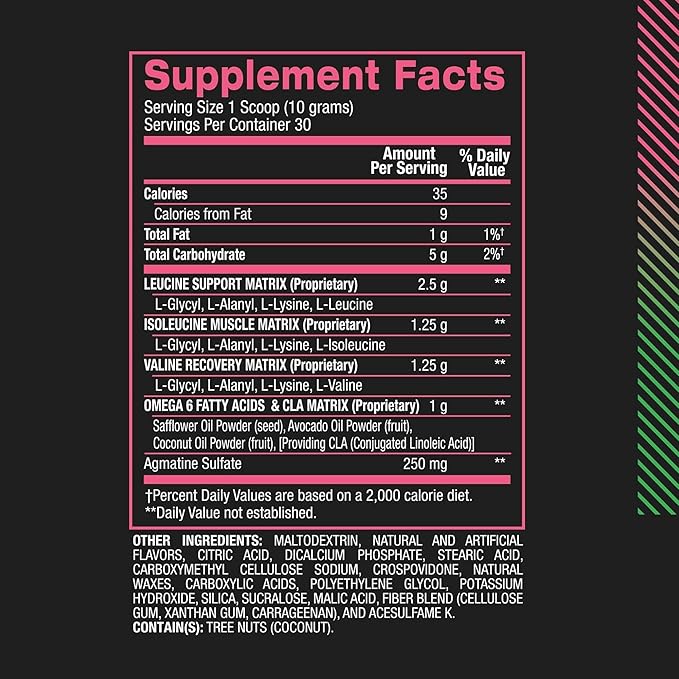BPI Sports Best BCAA Powder - Muscle Recovery Support - Branched Chain Amino Acids | Building Blocks of Protein and Muscle - Post Workout Recovery – Hydration - Watermelon Ice, 30 Servings