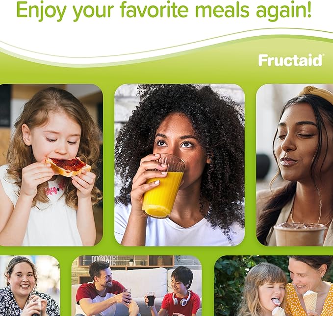 Enzyme Supplement – 45 Capsules, so That You can Enjoy Fruits, Fruit Juices, Soft Drinks, and Sweets Again, Dietary Supplement, Gluten-Free, Lactose-Free