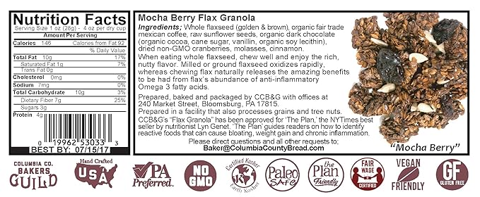 Flax Granola Bulk (Mocha Berry)