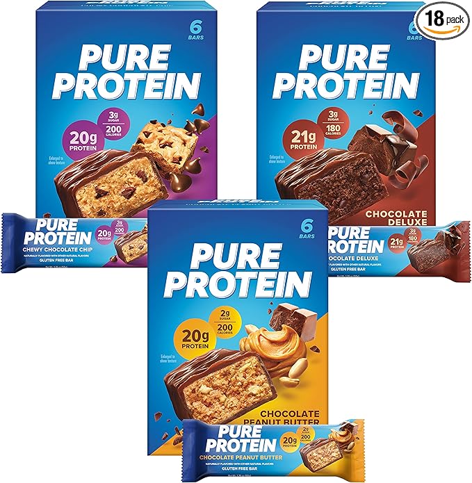Pure Protein Bars Chocolate Variety Pack (18 ct)