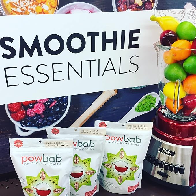powbab Organic Baobab Superfruit Powder, Fair Trade, Raw - 6 oz pouch, 39 servings