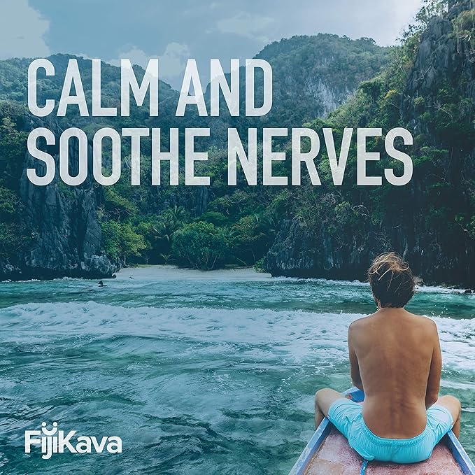 FijiKava Instant Kava Kava Powder 50g – Premium Kava Root Powder with High Kavalactone Content – Natural Relaxation Aid for Calmness, Stress Relief, and Sleep Support – Easy-to-Mix